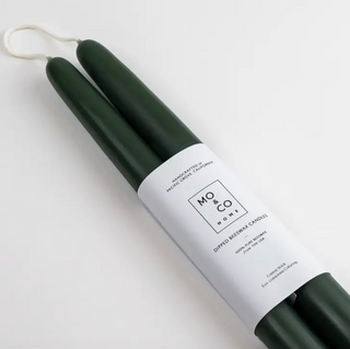 Beeswax Dipped Taper Candles Set of 2 - 10inch