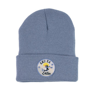 Ski Ya Later! Infant/Toddler Beanie - Pacific Blue