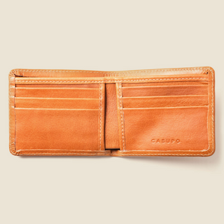 Classic Leather Bifold with RFID Protection - Whiskey Tan