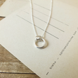 Load image into Gallery viewer, Family Circle Necklace - Sterling Silver