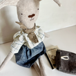Load image into Gallery viewer, Ruthie the Rabbit Stuffed Toy - Chambray Skirt