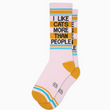 Load image into Gallery viewer, I Like Cats More Than People Gym Sock