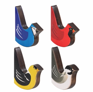 4 Pack Bird Coat Hook Set