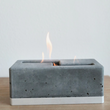 Load image into Gallery viewer, XL Table Top Concrete Fireplace - Silver