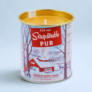 Small Maple Candle in Maple Tin - Cotton Wick