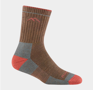 Women's Hiker Micro Crew Midweight Hiking Sock - Bark