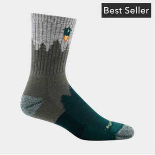 Men's Number 2 Micro Crew Sock - Gray 1974