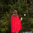 Load image into Gallery viewer, Modern Scatter Cross Throw Blanket - Cherry/Lipstick 50x60
