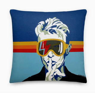 David Bowie Apres Ski Pillow