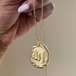 Load image into Gallery viewer, Allah Coin Necklace - Solid Brass