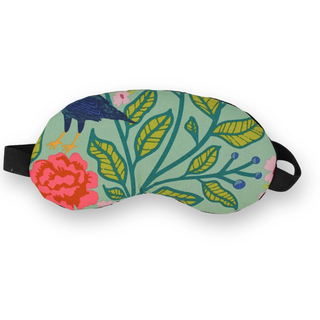 Sleep Eye Mask Birds on Sage