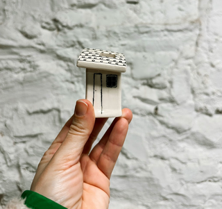 Ceramic House Flower Bud Vase - Assorted Single