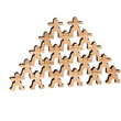 Load image into Gallery viewer, Wooden Stacking Dudes Toy - 20 piece