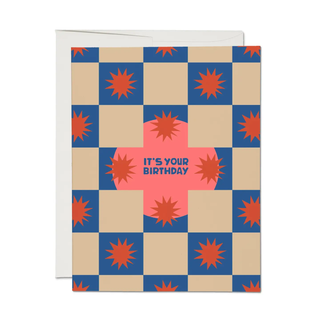 Squares and Bursts Card