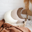 Load image into Gallery viewer, Big Moon Sherpa Fleece Cushion/ Pillow - Beige
