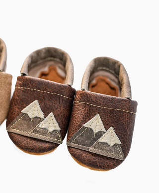 Sable & Latte Mountain LEATHER INFANT BABY & TODDLER SHOES