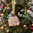 Load image into Gallery viewer, Handmade Ceramic Gingerbread Christmas Ornament - Set of 2