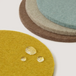 Load image into Gallery viewer, Bierfizl Round Felt Coasters - London Fog