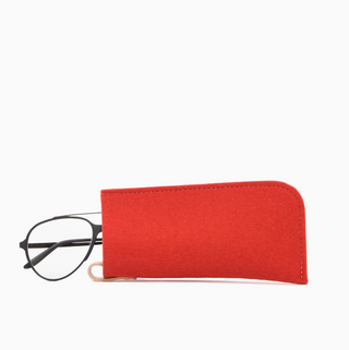 Felt Eyeglass Sleeve - Orange