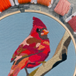 Load image into Gallery viewer, Embroidery Kit 8" With Beadwork - Cardinal