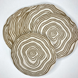 Load image into Gallery viewer, Linocut Tree Ring Coasters