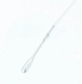Oar Pendant Necklace - Sterling Silver