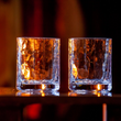 Load image into Gallery viewer, AO Glass Hammered Rocks Glass Vermont Stamp