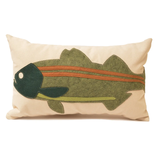 Striped Bass Lake House Lumbar Pillow