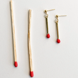 Load image into Gallery viewer, Matchstick Earrings - 18k Gold Plated