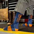 Load image into Gallery viewer, Darn Tough Men's Backbone Boot Midweight Work Sock - 2207 Indigo