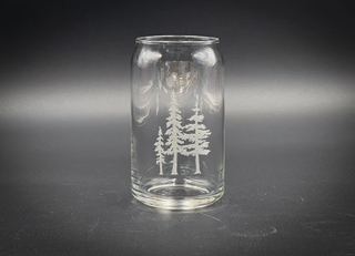 Three Trees Etched Tumbler 16oz