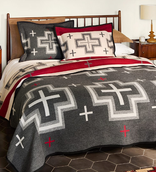 Pendleton San Miguel Jaquard Blanket - Grey Twin ZE493