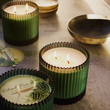 Load image into Gallery viewer, Roland Pine Double Wick Ribbed Candle - 14oz