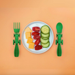 Load image into Gallery viewer, Kid's Tractor Utensils Set of 2 - Green