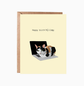 purrfect birthday laptop card - HF5
