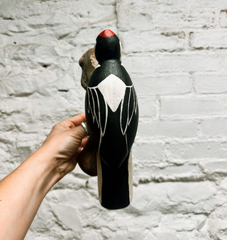 Handpainted Red Headed Woodpecker Wall Hanging