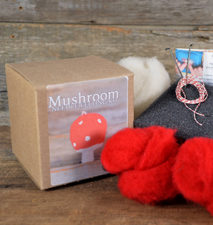 Ornament Mushroom Needle Felting Kit