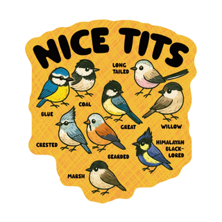 Nice Tits Bird Sticker