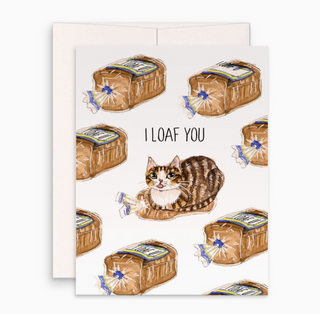 cat loaf you card - LS1