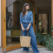 Load image into Gallery viewer, Hana Canvas Tote Bag - Sand