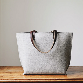 Red House Merino Wool Modern Tote Bag