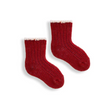 Load image into Gallery viewer, Tipped Rib Wool/Cashmere Baby Socks - Red