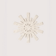 Load image into Gallery viewer, Merino Felt Starburst Trivet - Heather White