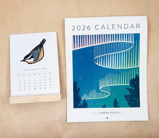 2026 Block Print Wall Calendar