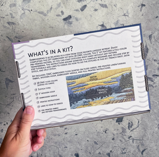 DIY Embroidery Kit 5" - Lakeside