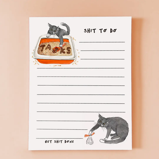 Cat Shit To Do Notepad