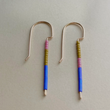 Load image into Gallery viewer, Twig Seed Bead Dangle Earrings