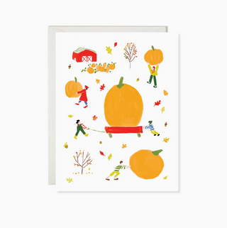 pumpkin wagon card - KS7