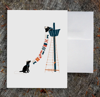 nautical flag pup card - SJ2