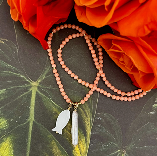 Coraline Mother of Pearl Fish Necklace